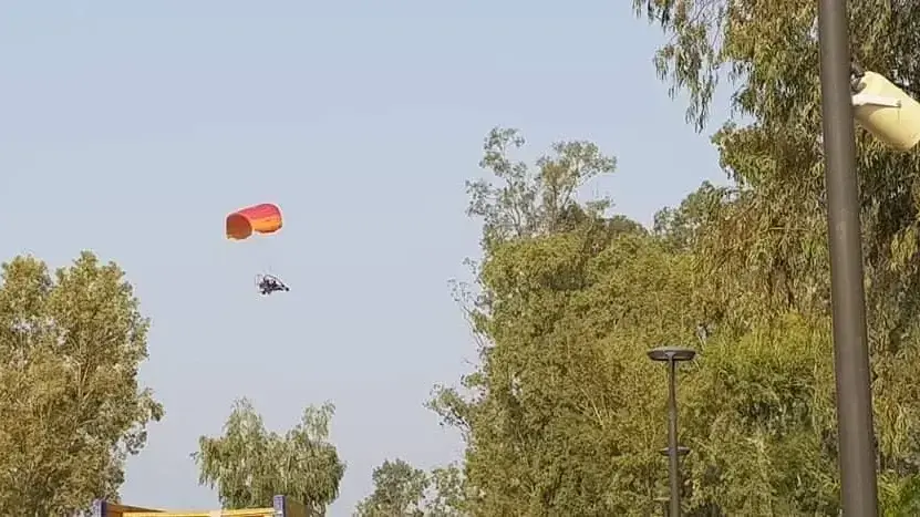 מצנח רחיפה ממונע התרסק באגם הכנרת. 22 באפריל 2020



