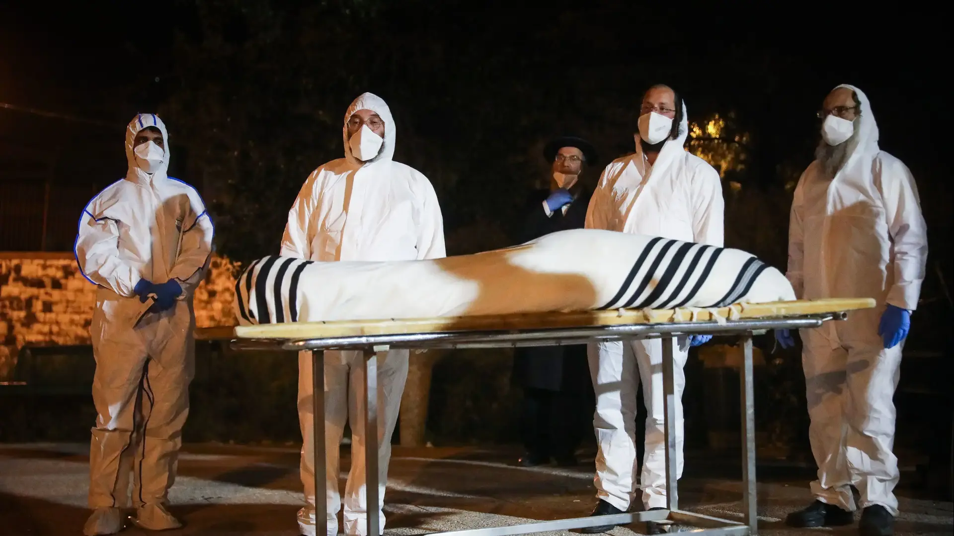 הלוויתו של הרב ישעיהו הבר, בית הלוויות שמגר, 24 באפריל 2020
