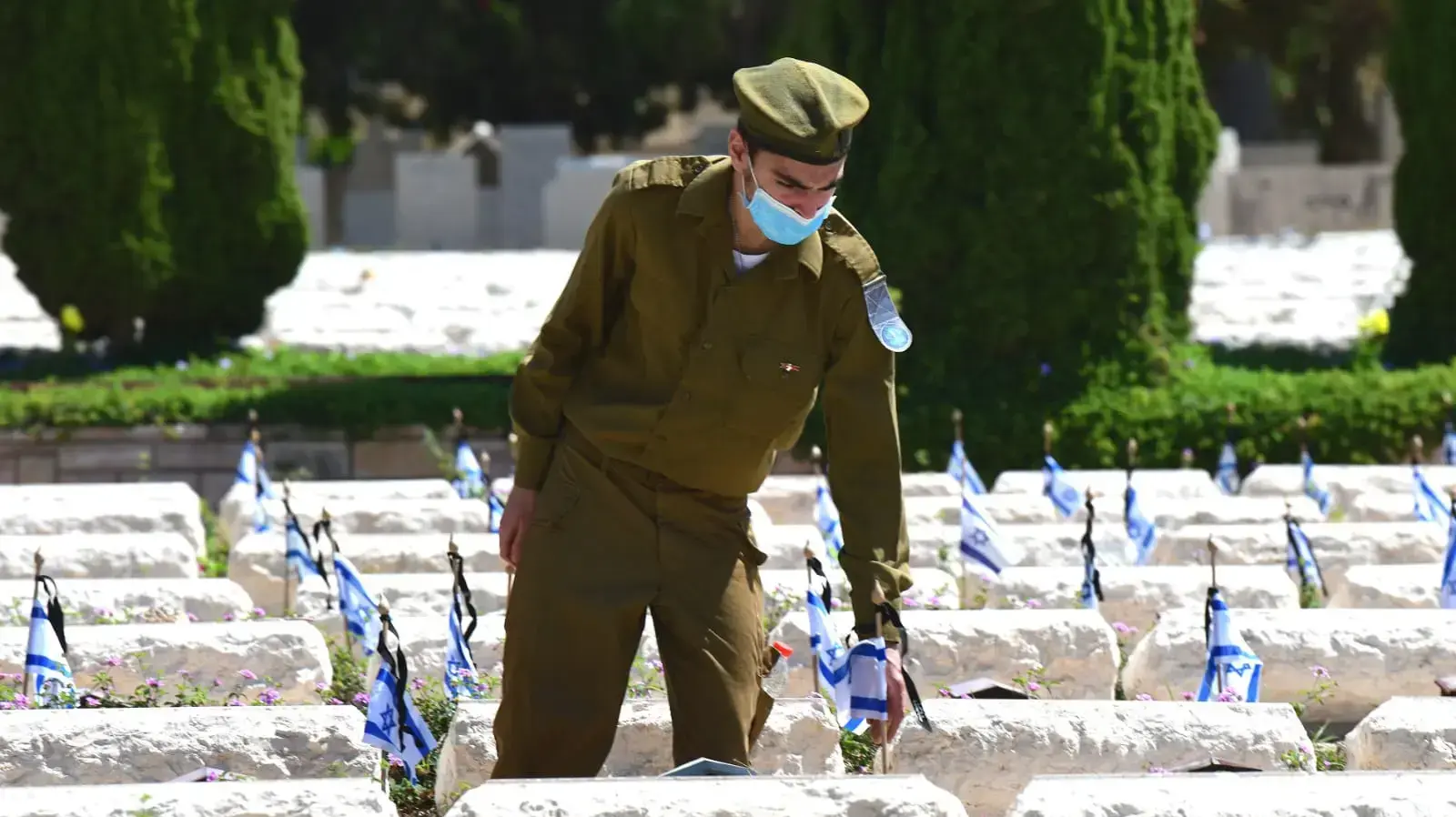בית העלמין הצבאי, נחלת יצחק, 27 באפריל 2020