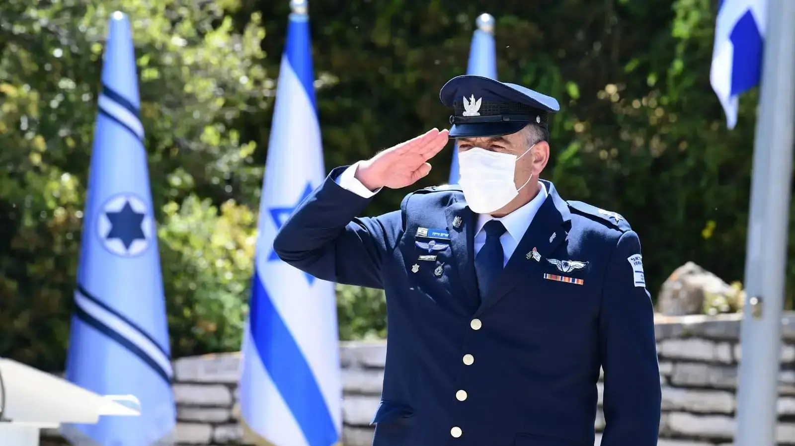 מפקד חיל האוויר עמיקם נורקין בהר הטייסים בהרי ירושלים, 28 באפריל 2020