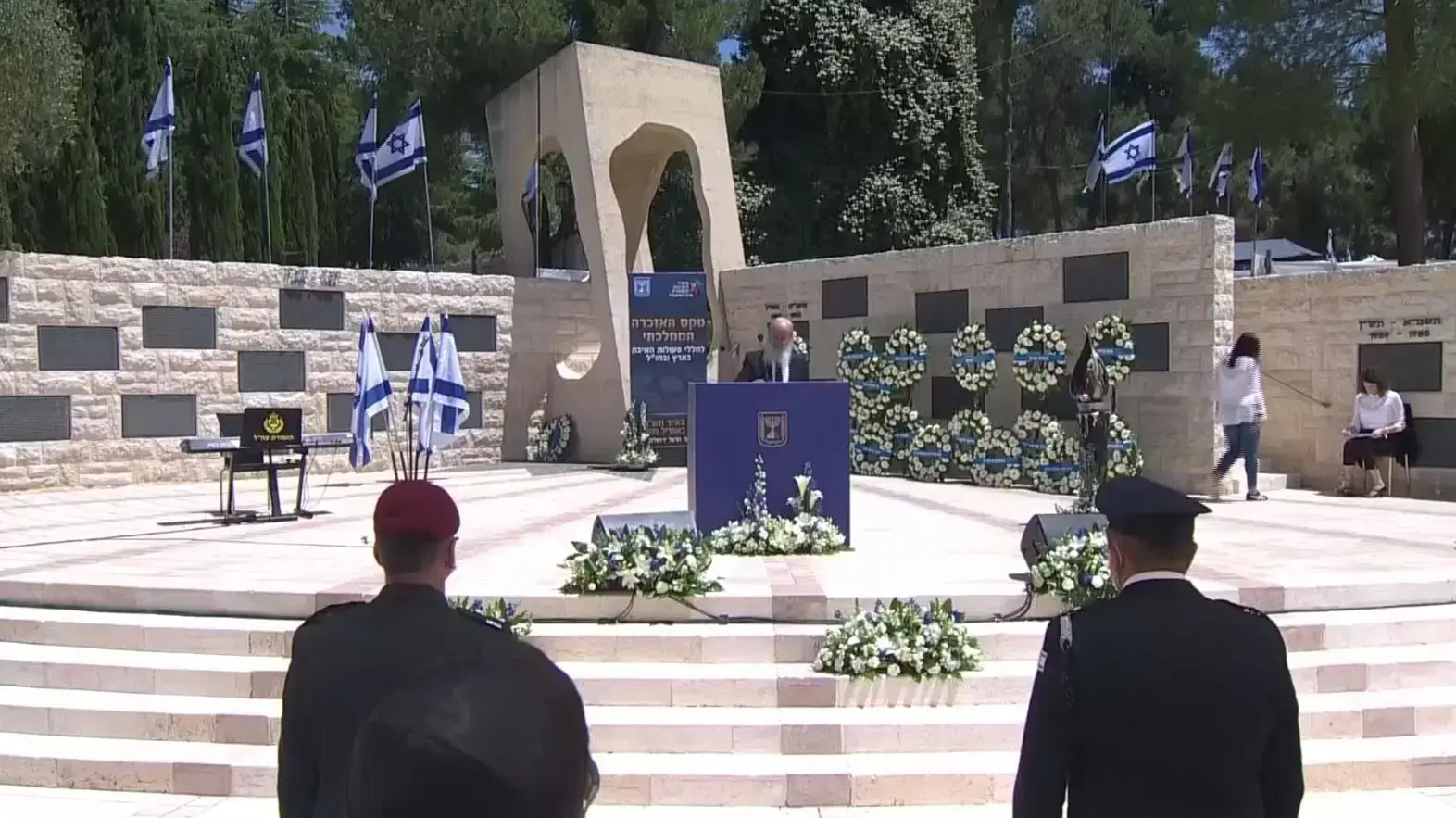 טקס יום הזיכרון לנפגעי פעולות האיבה הר הרצל, ירושלים, יום הזיכרון תש"פ 28 באפריל 2020 טקס יום הזיכרון לנפגעי פעולות האיבה הר הרצל, ירושלים, יום הזיכרון תש"פ 28 באפריל 2020