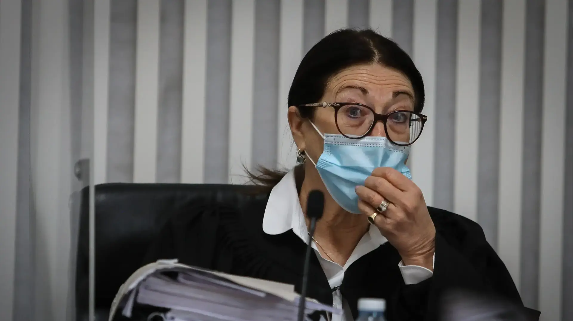 דיון לבג"צ העתירה נגד ההסכם הקואליציוני בין כחול לבן לליכוד, מאי 2020 דיון לבג"צ העתירה נגד ההסכם הקואליציוני בין כחול לבן לליכוד, מאי 2020
