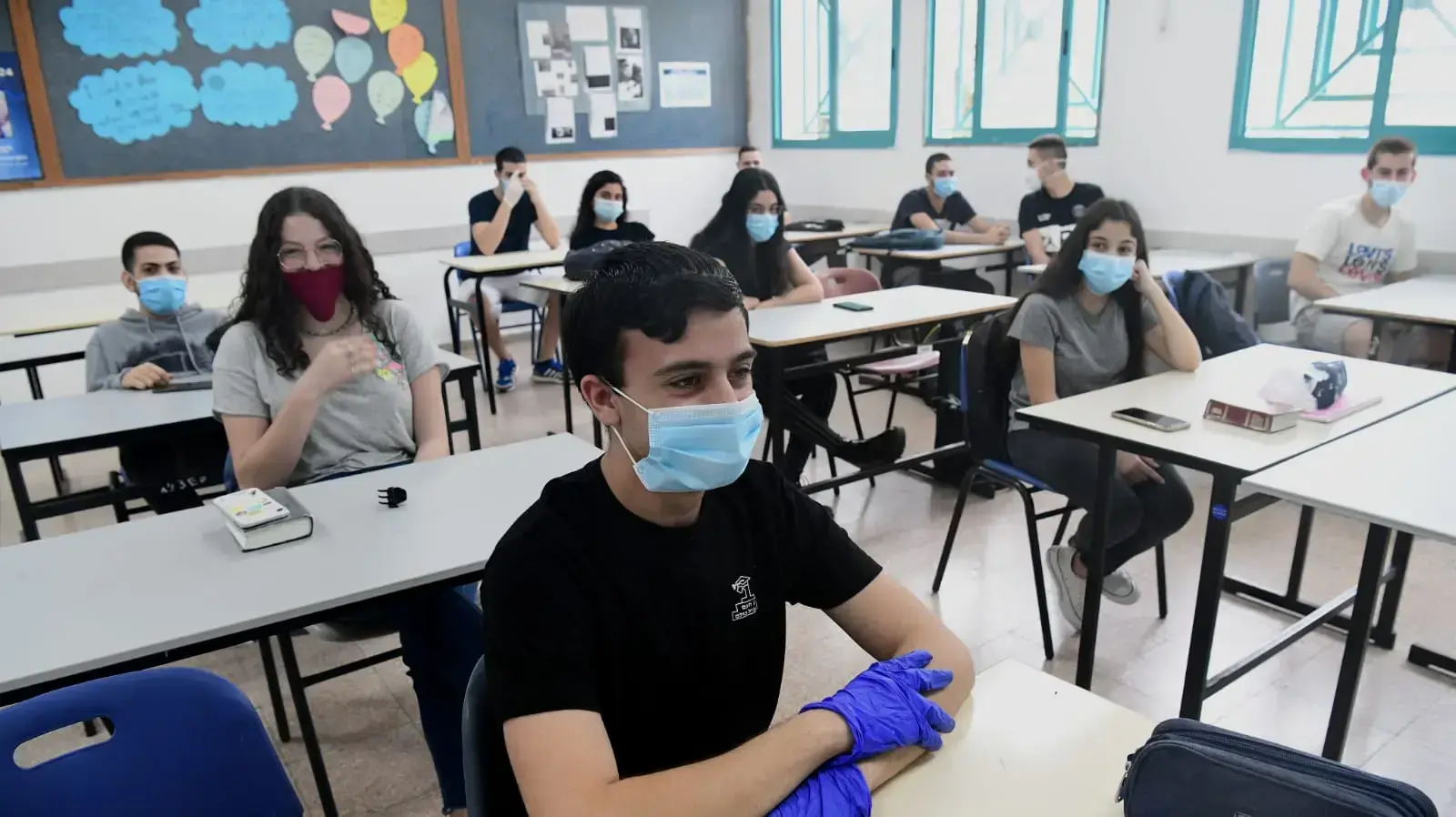 בית הספר התיכון אחד העם בפתח תקווה 5 במאי 2020