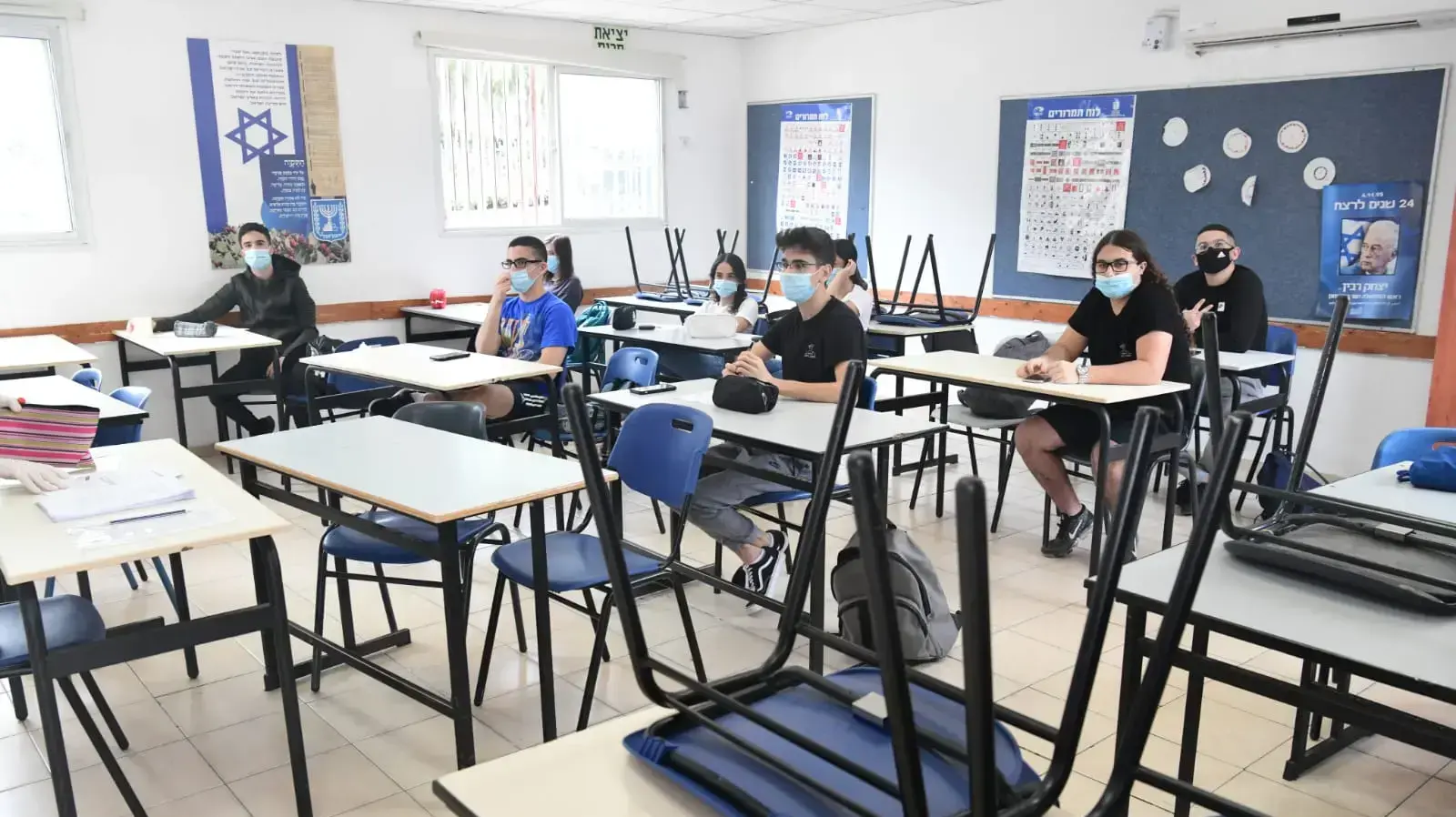 בית הספר התיכון אחד העם בפתח תקווה 5 במאי 2020