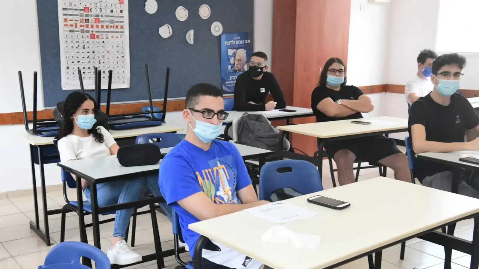 בית הספר התיכון אחד העם בפתח תקווה 5 במאי 2020