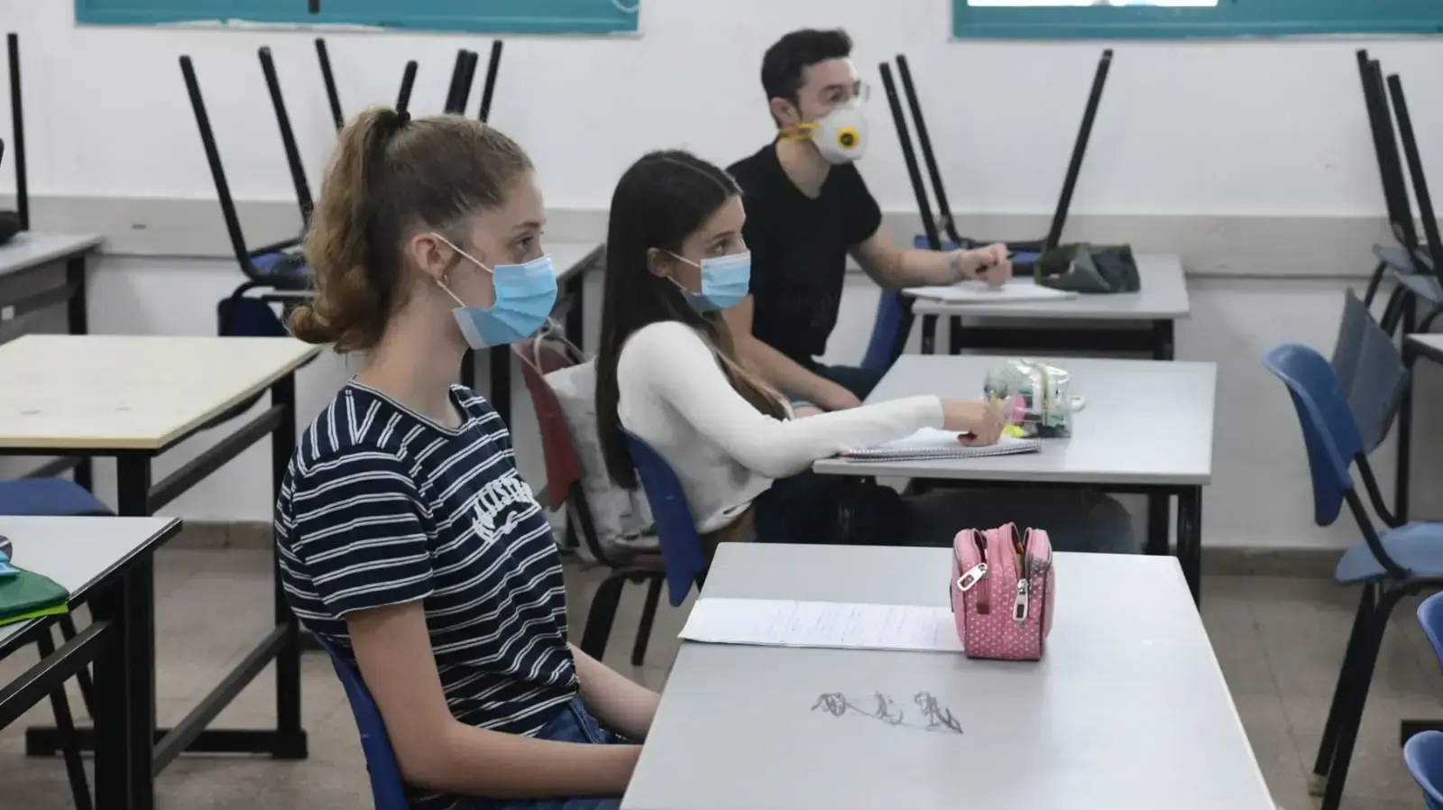 בית הספר התיכון אחד העם בפתח תקווה 5 במאי 2020