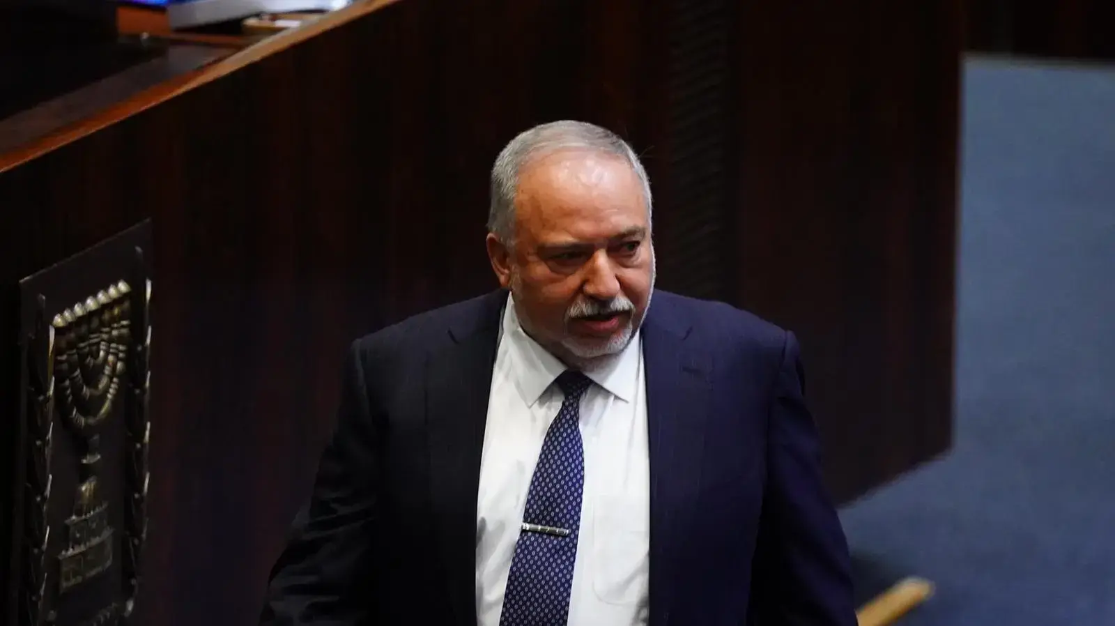 ח"כ אביגדור ליברמן במהלך כינוס מליאת הכנסת 6 במאי 2020 ח"כ אביגדור ליברמן במהלך כינוס מליאת הכנסת 6 במאי 2020