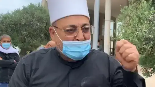 סלמאן אבו סעדה, אביו של עופר אבו סעדה שנרצח בדלית אל-כרמל, 9 מאי 2020 סלמאן אבו סעדה, אביו של עופר אבו סעדה שנרצח בדלית אל-כרמל, 9 מאי 2020