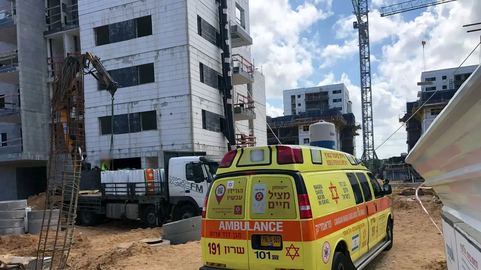פועל נפל באתר בנייה באור עקיבא, 10 במאי 2020 פועל נפל באתר בנייה באור עקיבא, 10 במאי 2020