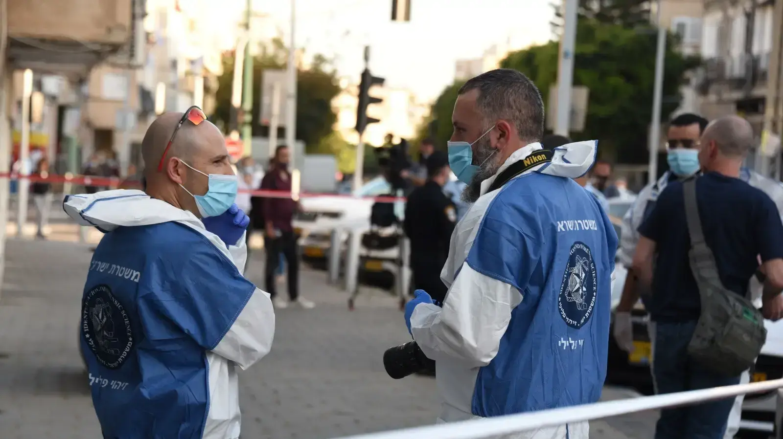 זירת הדקירה במספרה בבת ים 10 במאי 2020 זירת הדקירה במספרה בבת ים 10 במאי 2020