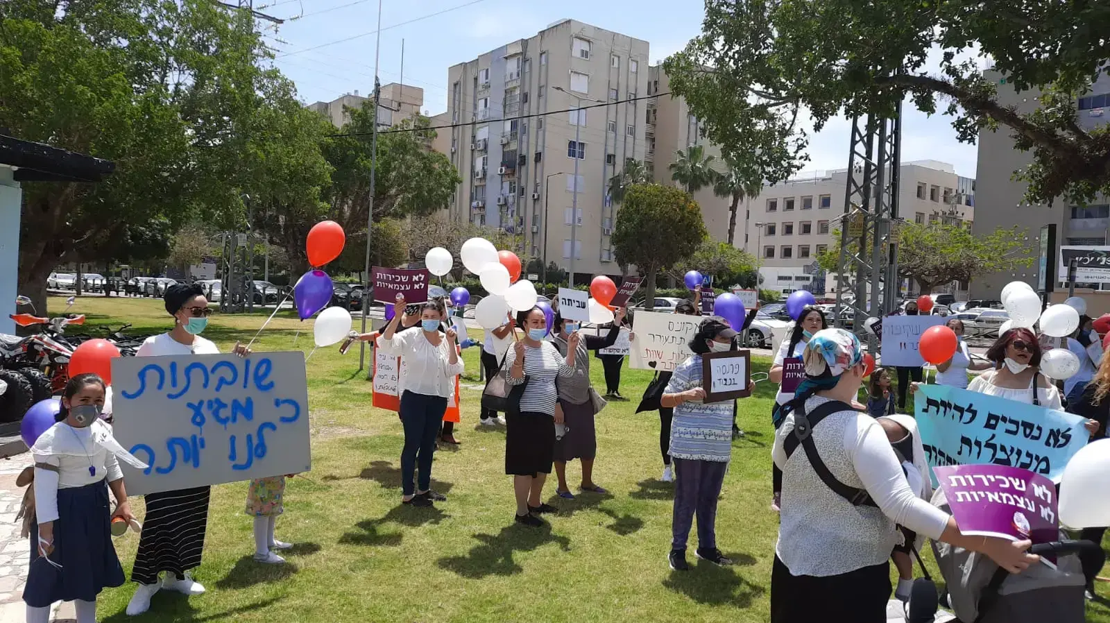 הפגנה המשפחתונים באשקלון 11 במאי 2020