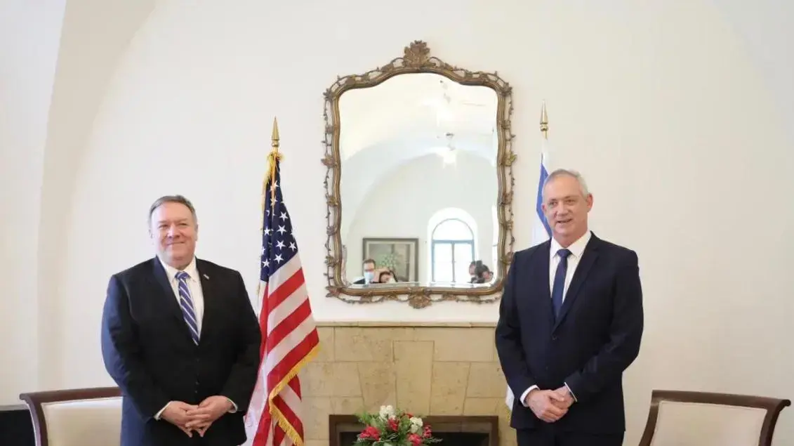 פגישת גנץ - פומפאו 13 במאי 2020 פגישת גנץ - פומפאו 13 במאי 2020