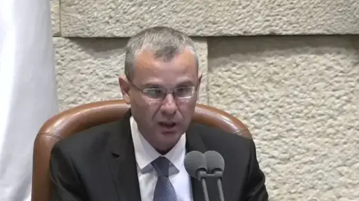 יריב לוין במהלך נואמו לאחר היבחרו ליו"ר הכנסת 17 במאי 2020 יריב לוין במהלך נואמו לאחר היבחרו ליו"ר הכנסת 17 במאי 2020