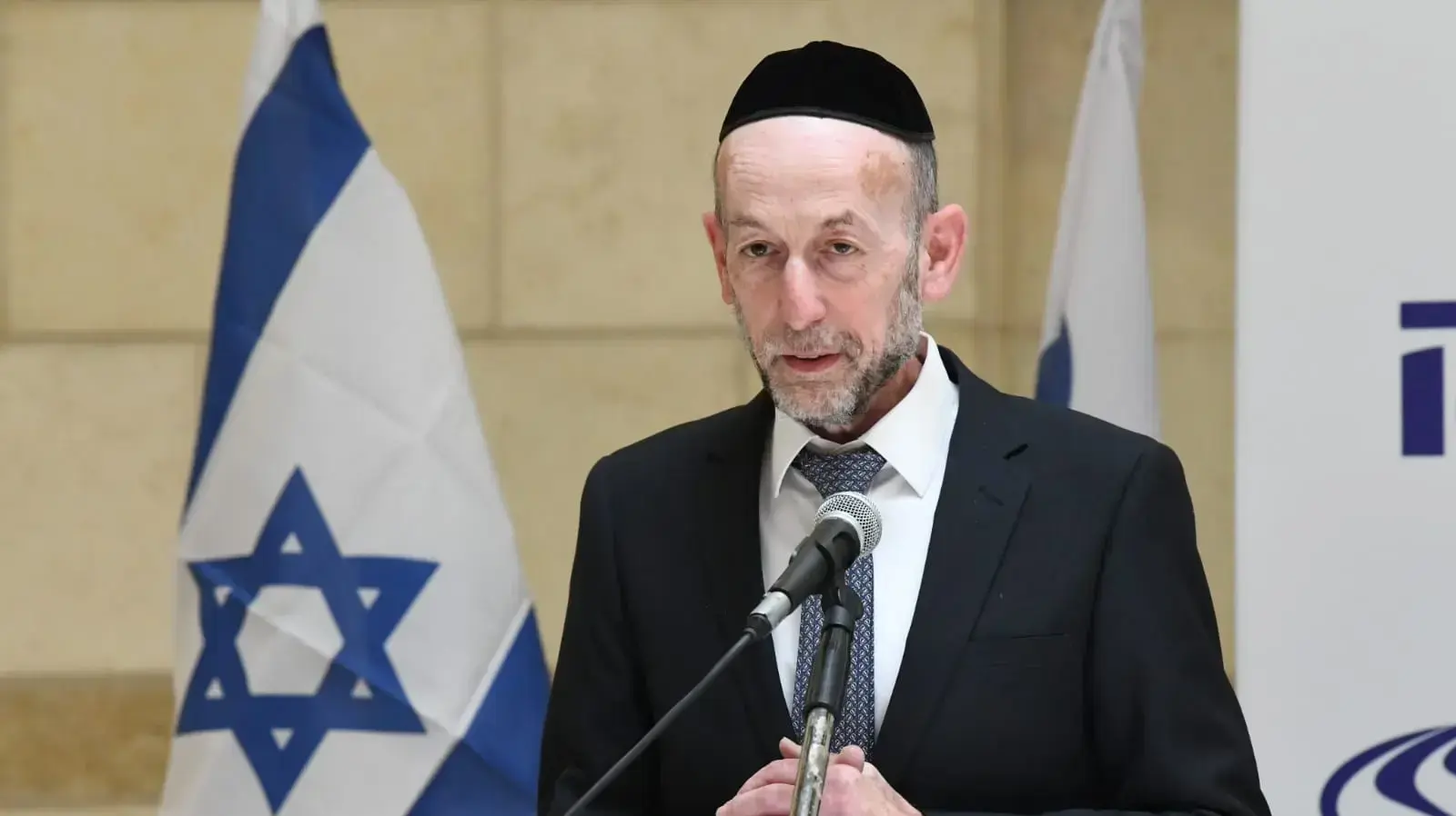 אורי מקלב במהלך טקס חילופי שרים במשרד התחבורה בירושלים 18 במאי 2020