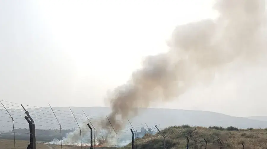 שריפה בעקבות תקרית ירי במסתנן באיזור נהריים, 20 במאי 2020 שריפה בעקבות תקרית ירי במסתנן באיזור נהריים, 20 במאי 2020