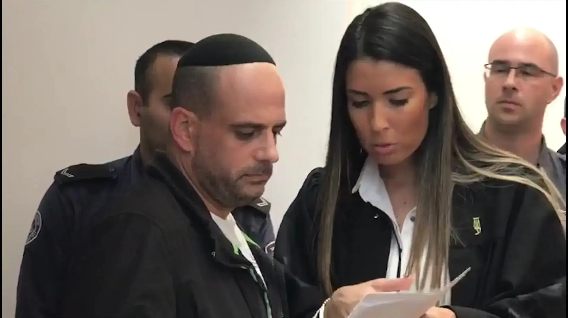 שמוליק הרוש בדיון בבית משפט בחיפה, פברואר 2018 שמוליק הרוש בדיון בבית משפט בחיפה, פברואר 2018
