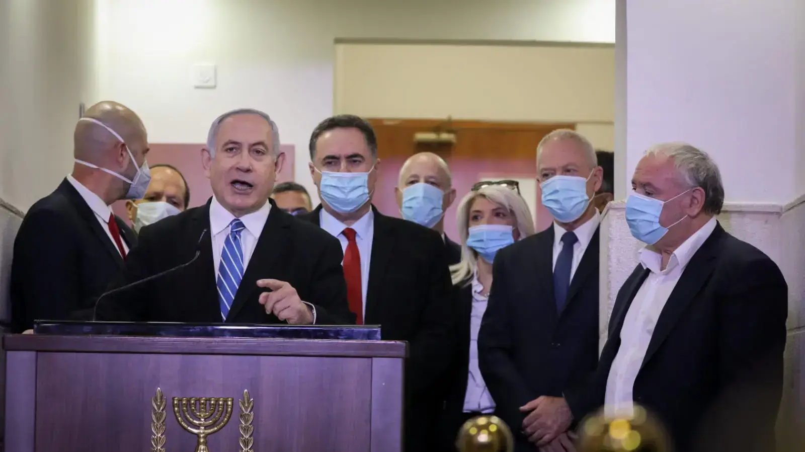 פתיחת משפטו של רה"מ, בנימין נתניהו | נתניהו במהלך הצהרתו לתקשורת 24 במאי 2020 פתיחת משפטו של רה"מ, בנימין נתניהו | נתניהו במהלך הצהרתו לתקשורת 24 במאי 2020