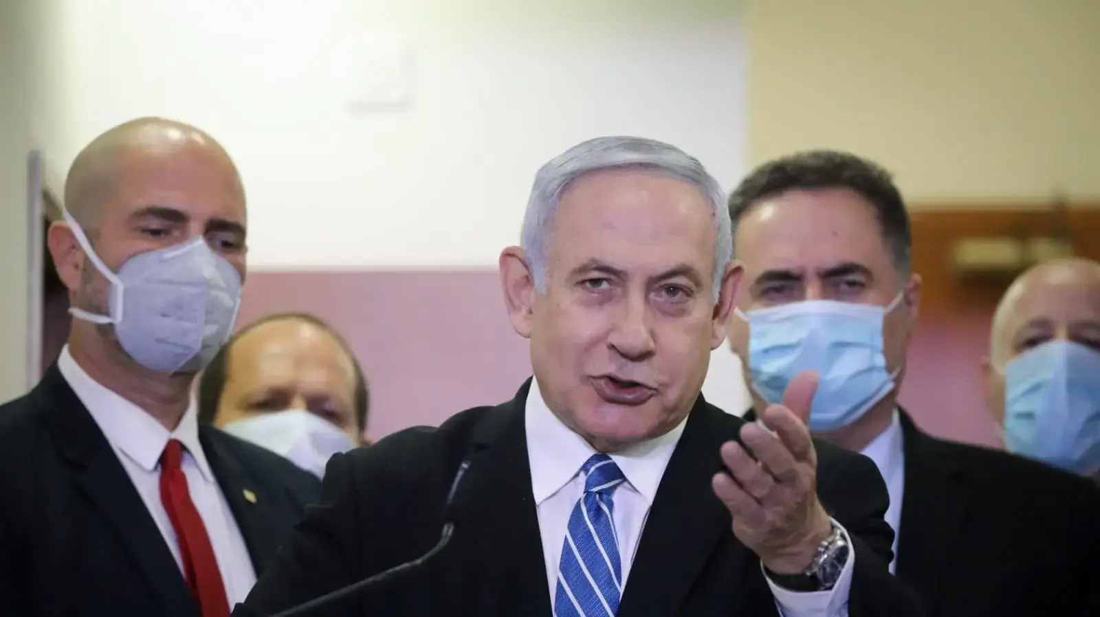 פתיחת משפטו של רה"מ, בנימין נתניהו | נתניהו במהלך הצהרתו לתקשורת 24 במאי 2020