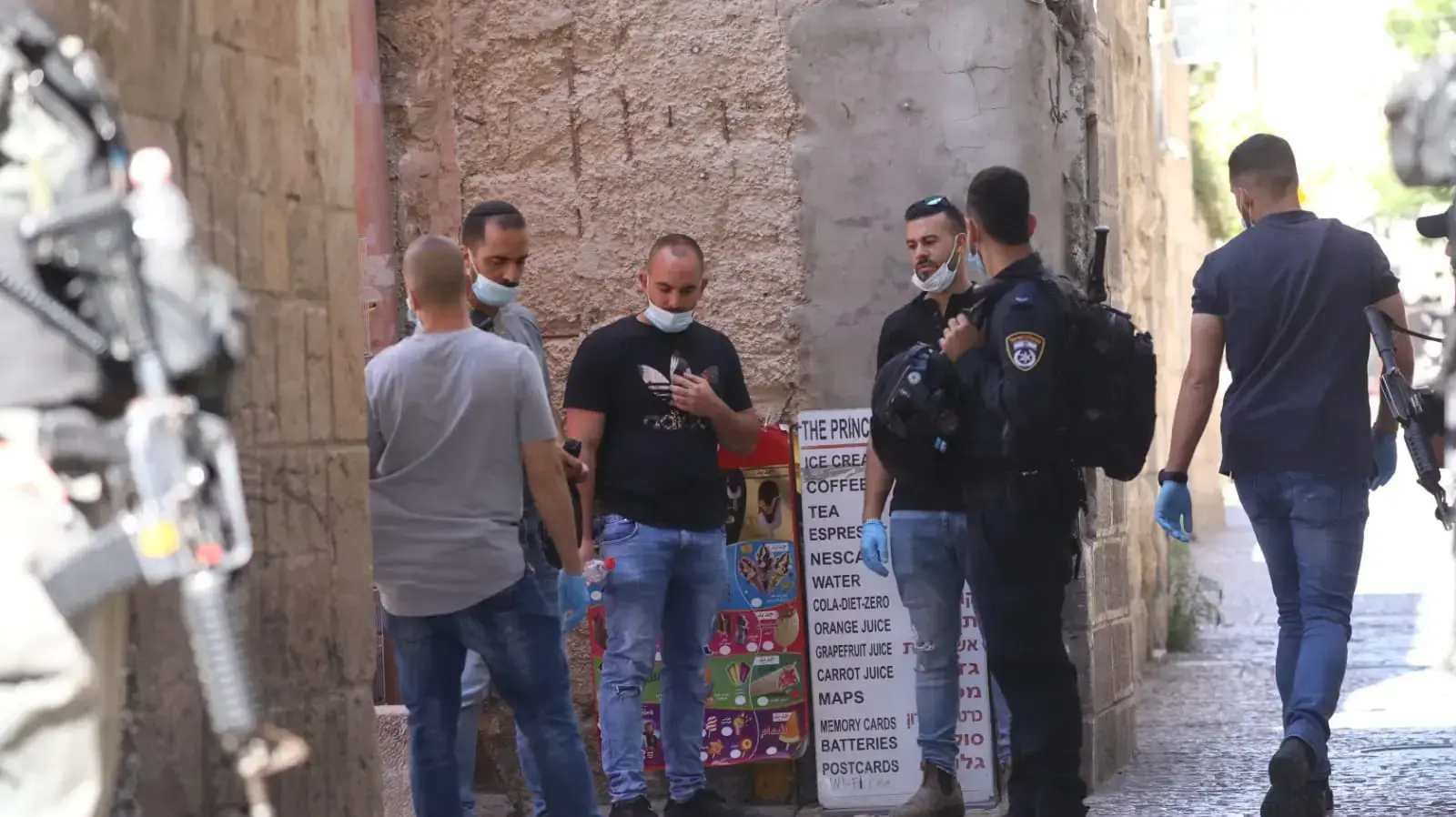 זירת הירי על צעיר פלסטיני בירושלים, 30 במאי 2020 זירת הירי על צעיר פלסטיני בירושלים, 30 במאי 2020