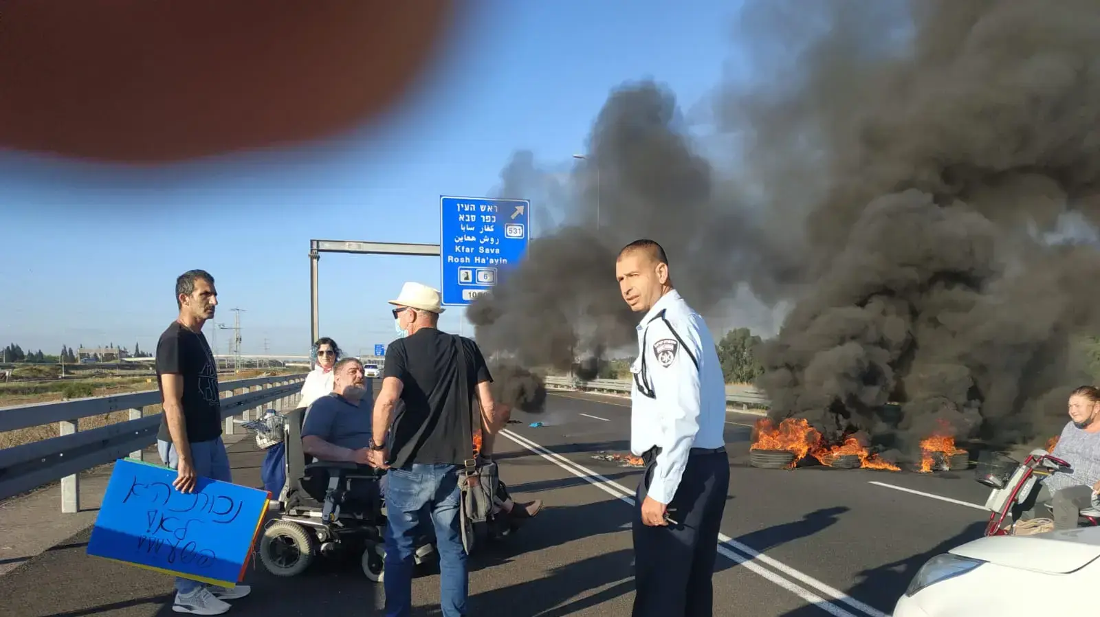 הפגנת נכים, חסימות בנתיבי איילון, 31 מאי 2020 הפגנת נכים, חסימות בנתיבי איילון, 31 מאי 2020