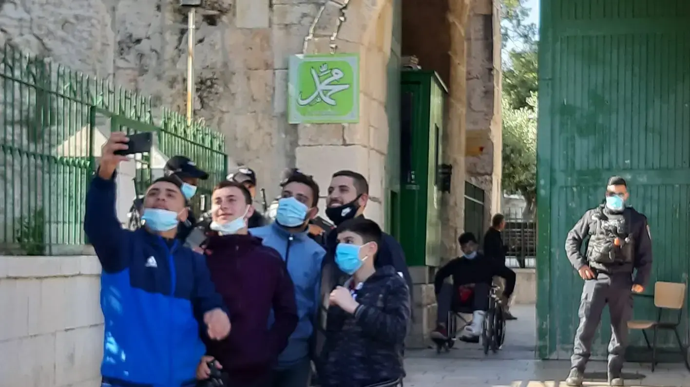 הר הבית נפתח היום למתפללים מוסלמים ולמבקרים, אחרי חודשיים שהיה סגור באופן חריג בשל הקורונה, שער האריות, 31 במאי 2020 הר הבית נפתח היום למתפללים מוסלמים ולמבקרים, אחרי חודשיים שהיה סגור באופן חריג בשל הקורונה, שער האריות, 31 במאי 2020