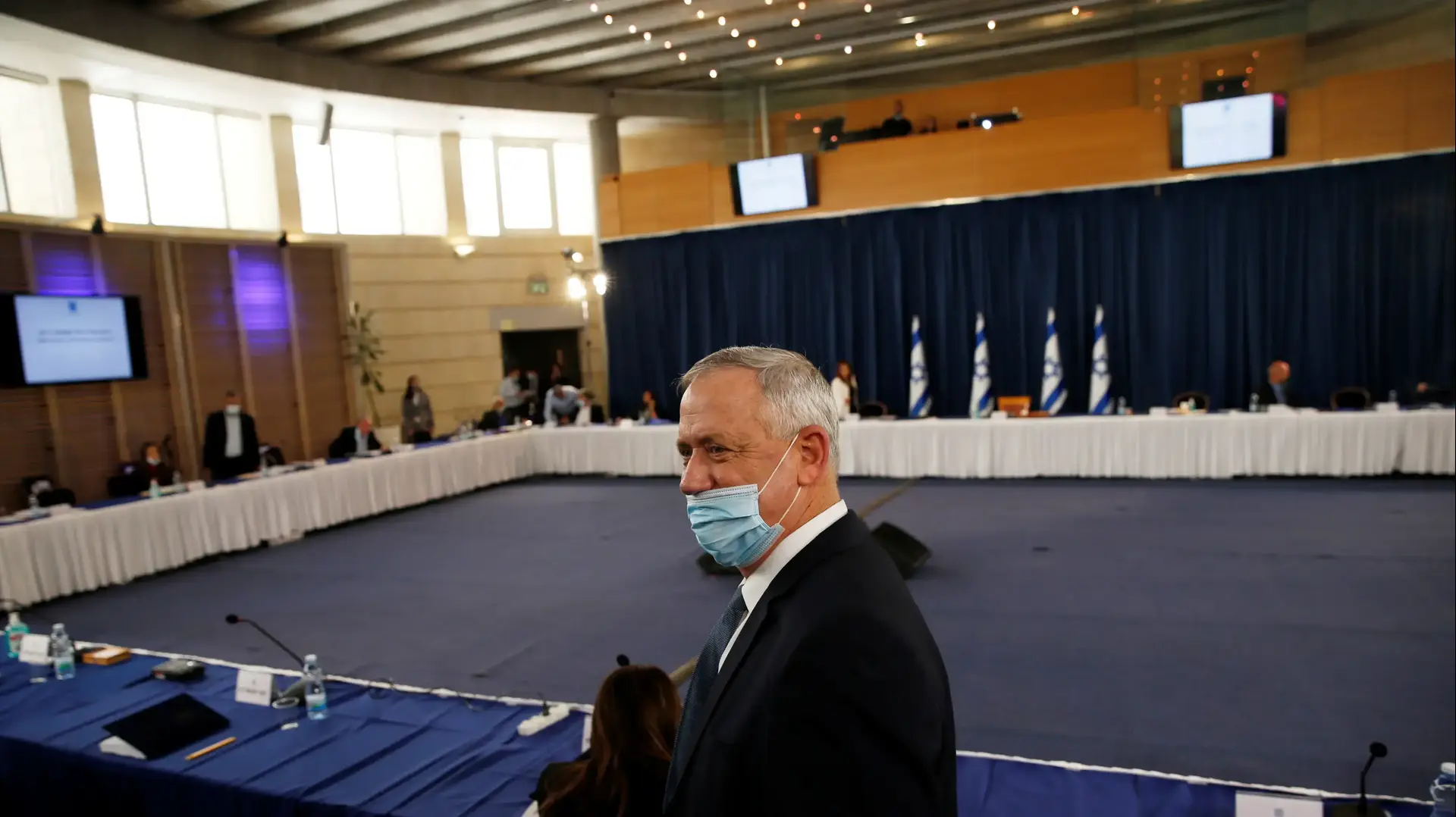 יו"ר כחול לבן בני גנץ ישיבת ממשלה 31 במאי 2020 יו"ר כחול לבן בני גנץ ישיבת ממשלה 31 במאי 2020