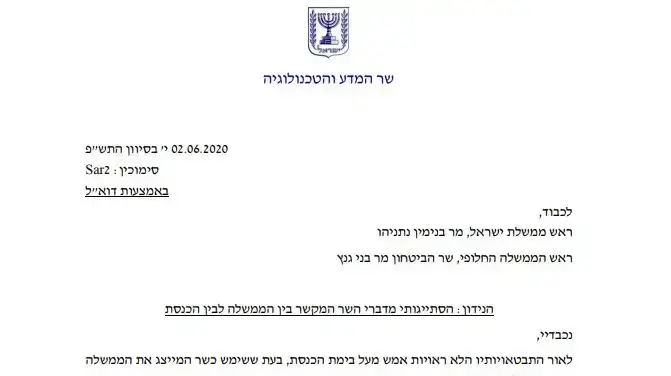 מכתבו של יזהר שי לראש הממשלה הנוכחי והחליפי בו מבקש להביע את הסתייגותו מדברי דודי אמסלם השר המקשר בין הממשלה לבין הכנסת מכתבו של יזהר שי לראש הממשלה הנוכחי והחליפי בו מבקש להביע את הסתייגותו מדברי דודי אמסלם השר המקשר בין הממשלה לבין הכנסת