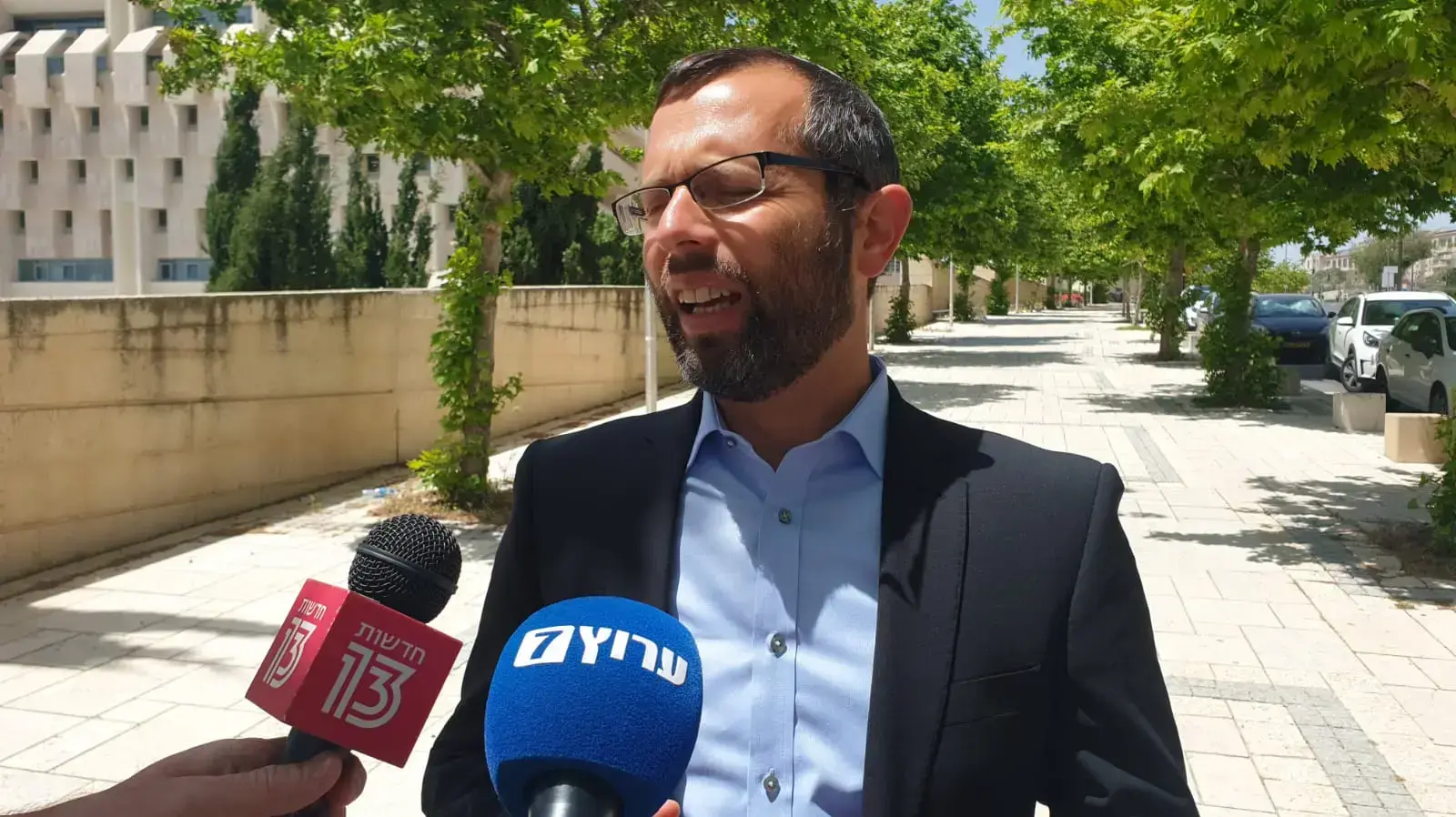 ישראל גנץ, ראש המועצה האזורית בנימין לאחר הפגישה עם נתניהו 2 ביוני 2020 ישראל גנץ, ראש המועצה האזורית בנימין לאחר הפגישה עם נתניהו 2 ביוני 2020