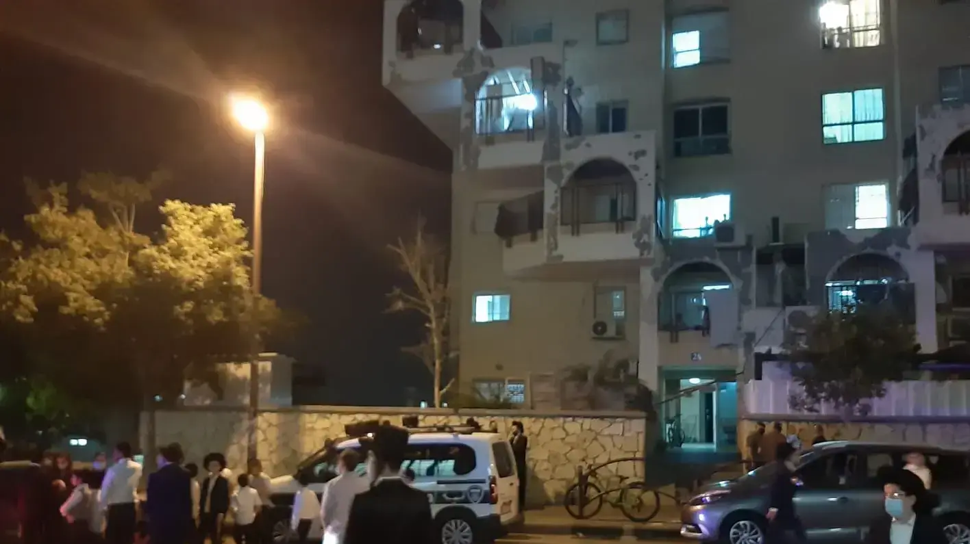 זירת הרצח במודיעין עילית 6 ביוני 2020 זירת הרצח במודיעין עילית 6 ביוני 2020