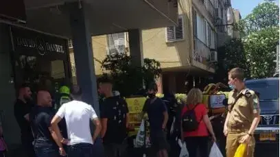 זירת הדקירה בחולון 10 ביוני 2020 זירת הדקירה בחולון 10 ביוני 2020