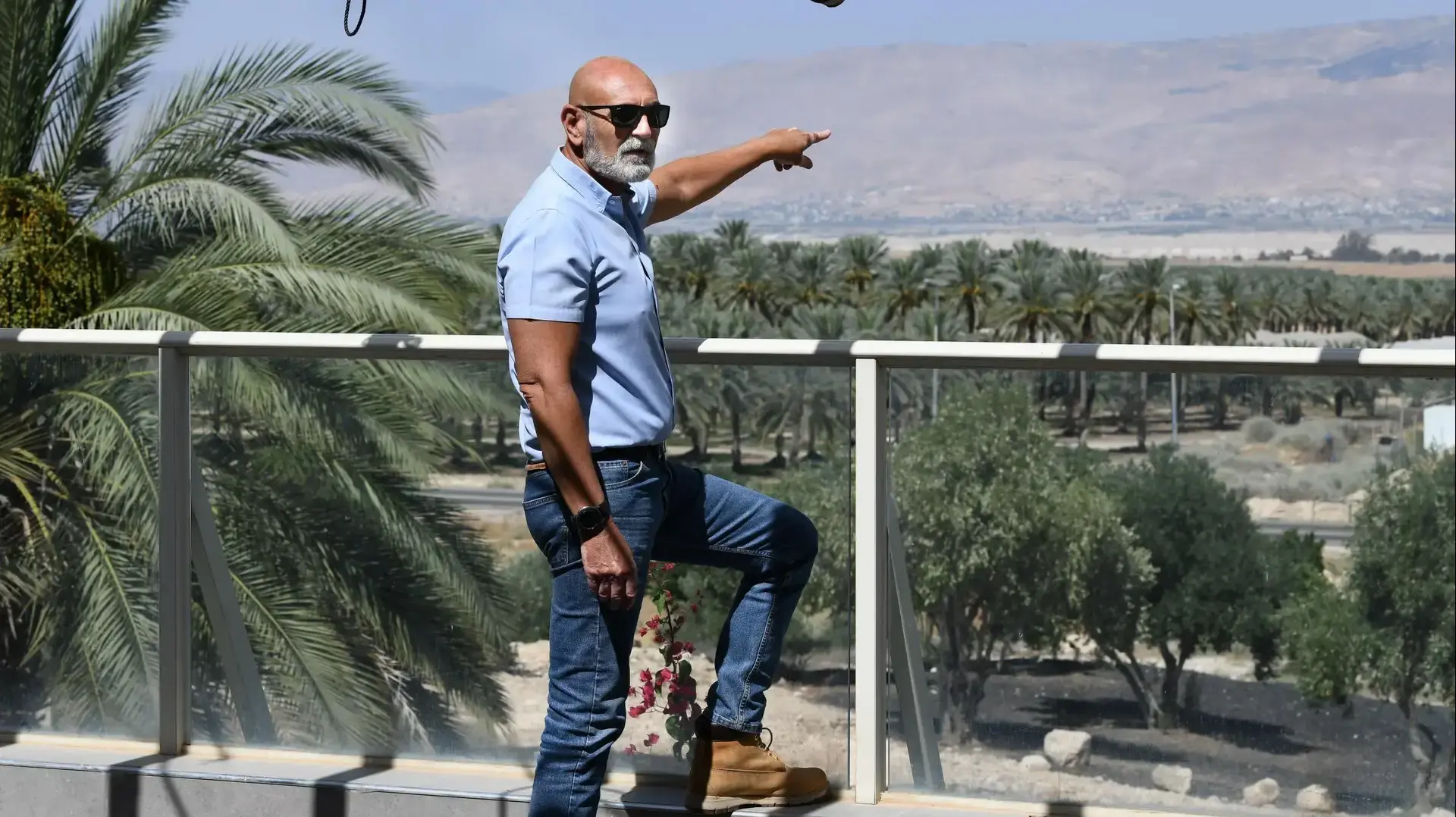 דוד אלחייני, ראש המועצה האזורית ערבות הירדן ויו"ר מועצת יש"ע.10 ביוני 2020