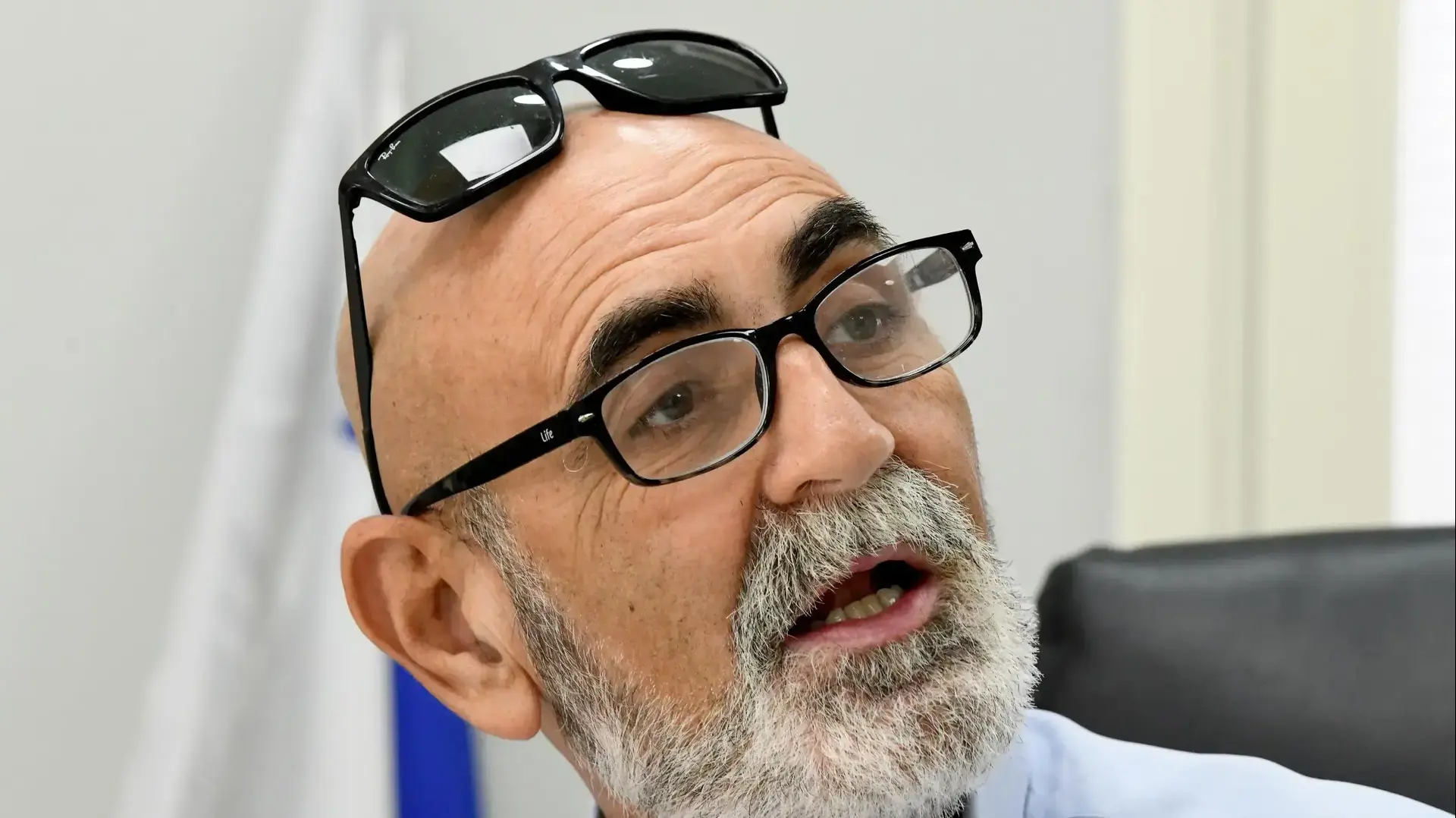 דוד אלחייני, ראש המועצה האזורית ערבות הירדן ויו"ר מועצת יש"ע.10 ביוני 2020
