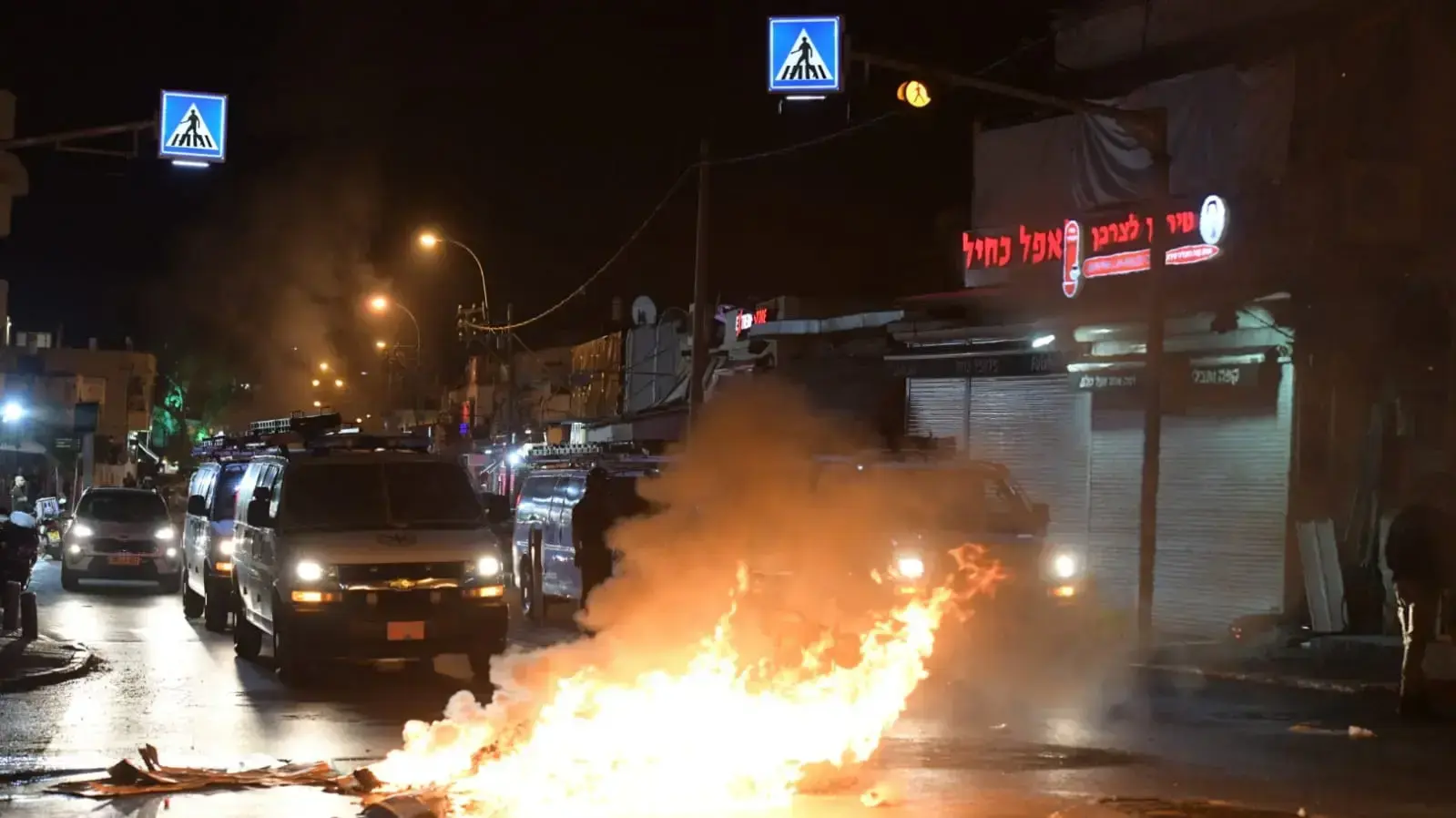 עימותים בין שוטרים למפגינים ביפו. 10 ביוני 2020