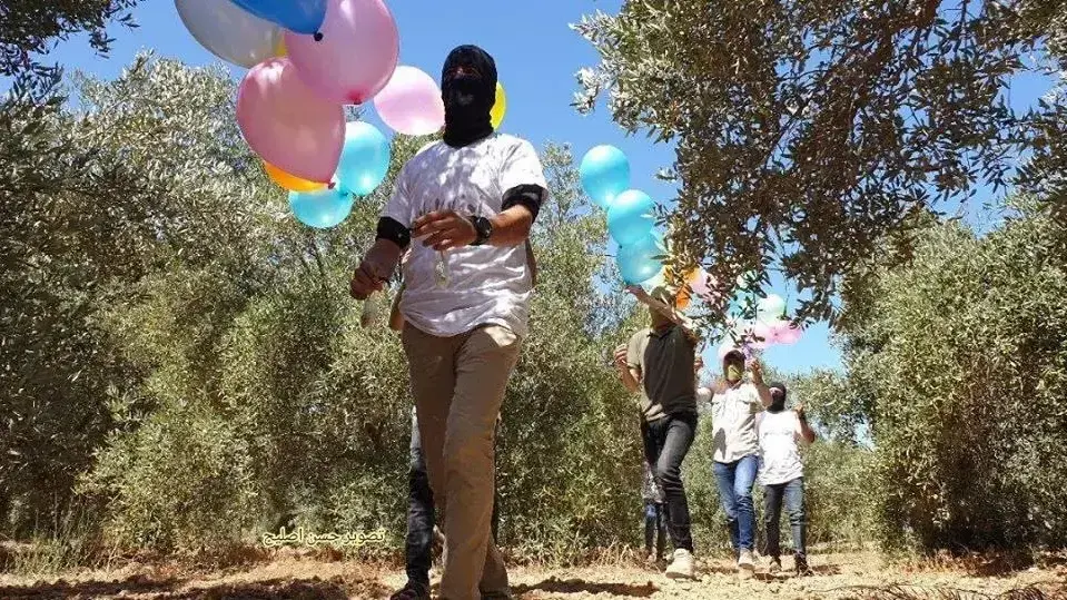הפרחת בלונים לכיוון עוטף עזה, 12 ביוני 2020 הפרחת בלונים לכיוון עוטף עזה, 12 ביוני 2020