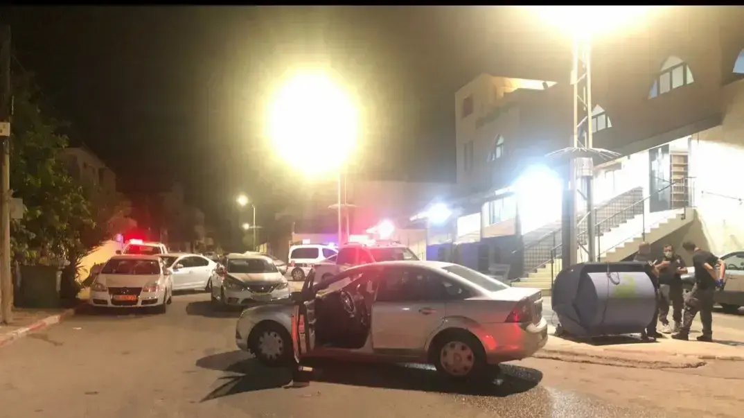 זירת הירי בה נהרג צעיר בן 24 בכפר ג'ת שבמשולש. 18 ביוני 2020 זירת הירי בה נהרג צעיר בן 24 בכפר ג'ת שבמשולש. 18 ביוני 2020