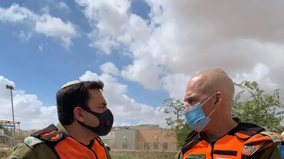 יוסי כהן מפקד מחוז דרום בפיקוד העורף בפעילות ברהט וערערה, 19 ביוני 2020 יוסי כהן מפקד מחוז דרום בפיקוד העורף בפעילות ברהט וערערה, 19 ביוני 2020