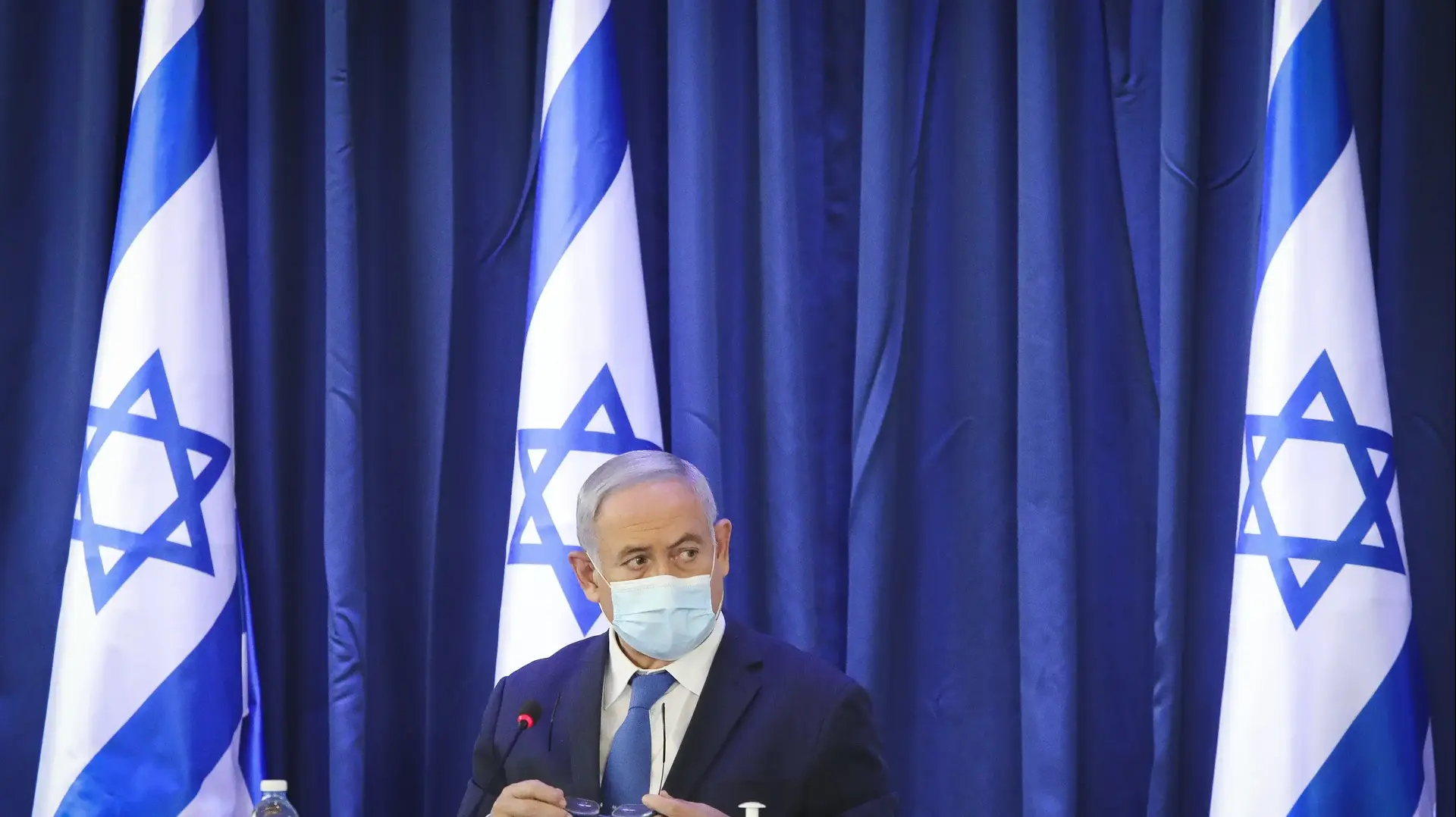 ראש הממשלה בנימין נתניהו בישיבת הממשלה, 21 ביוני 2020 ראש הממשלה בנימין נתניהו בישיבת הממשלה, 21 ביוני 2020
