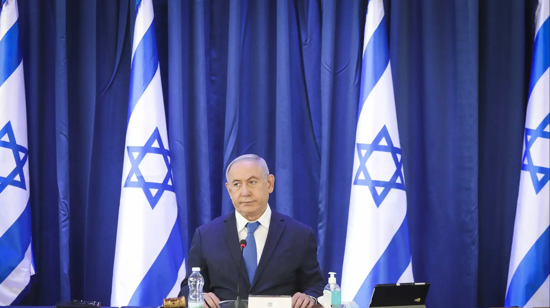 ראש הממשלה בנימין נתניהו בישיבת הממשלה, 21 ביוני 2020