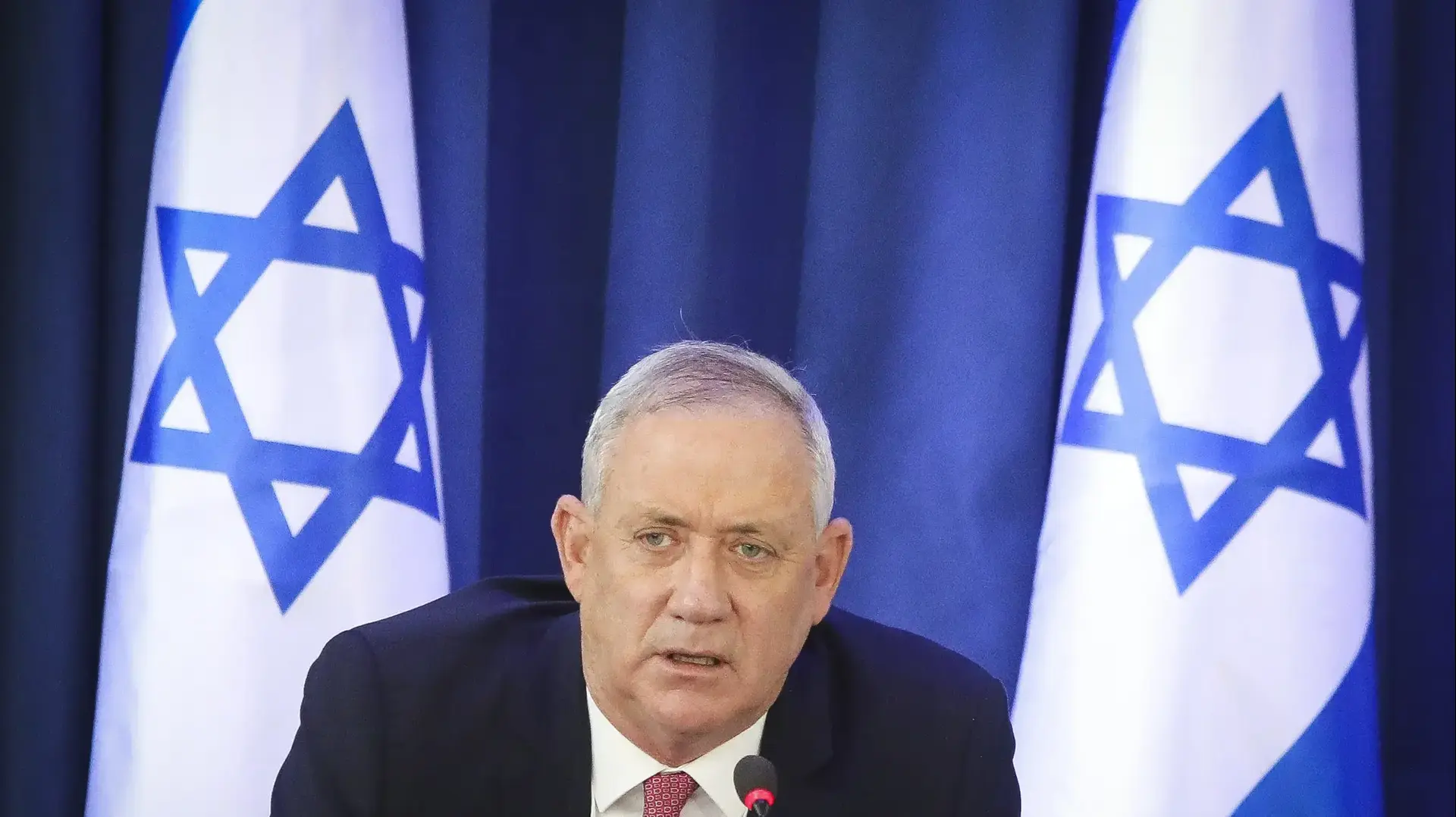 בני גנץ בישיבת הממשלה, 21 ביוני 2020 בני גנץ בישיבת הממשלה, 21 ביוני 2020