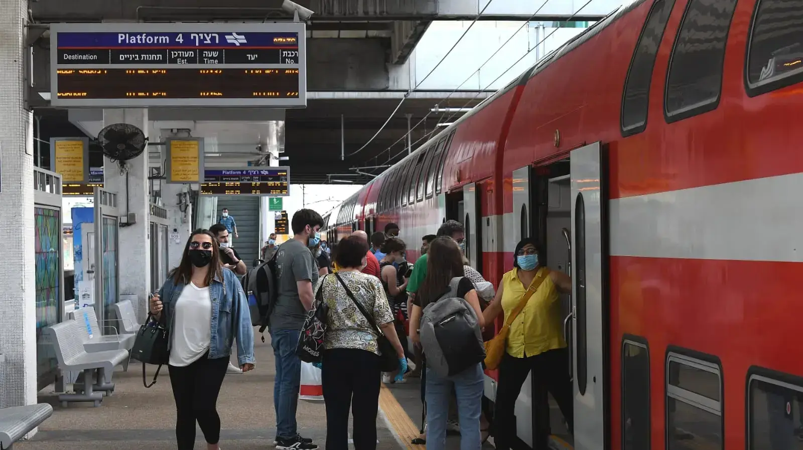 תחנת סבידור מרכז. 22 ביוני 2020