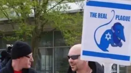קריקטורה אנטישמיות המאשימה את היהודים בהפצת נגיף הקורונה