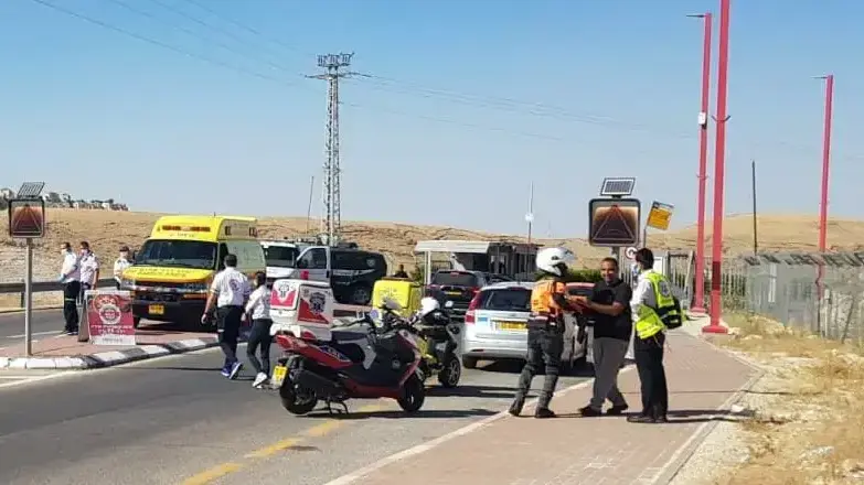 זירת הדריסה בכניסה ליישוב קידר 23 במאי 2020 זירת הדריסה בכניסה ליישוב קידר 23 במאי 2020