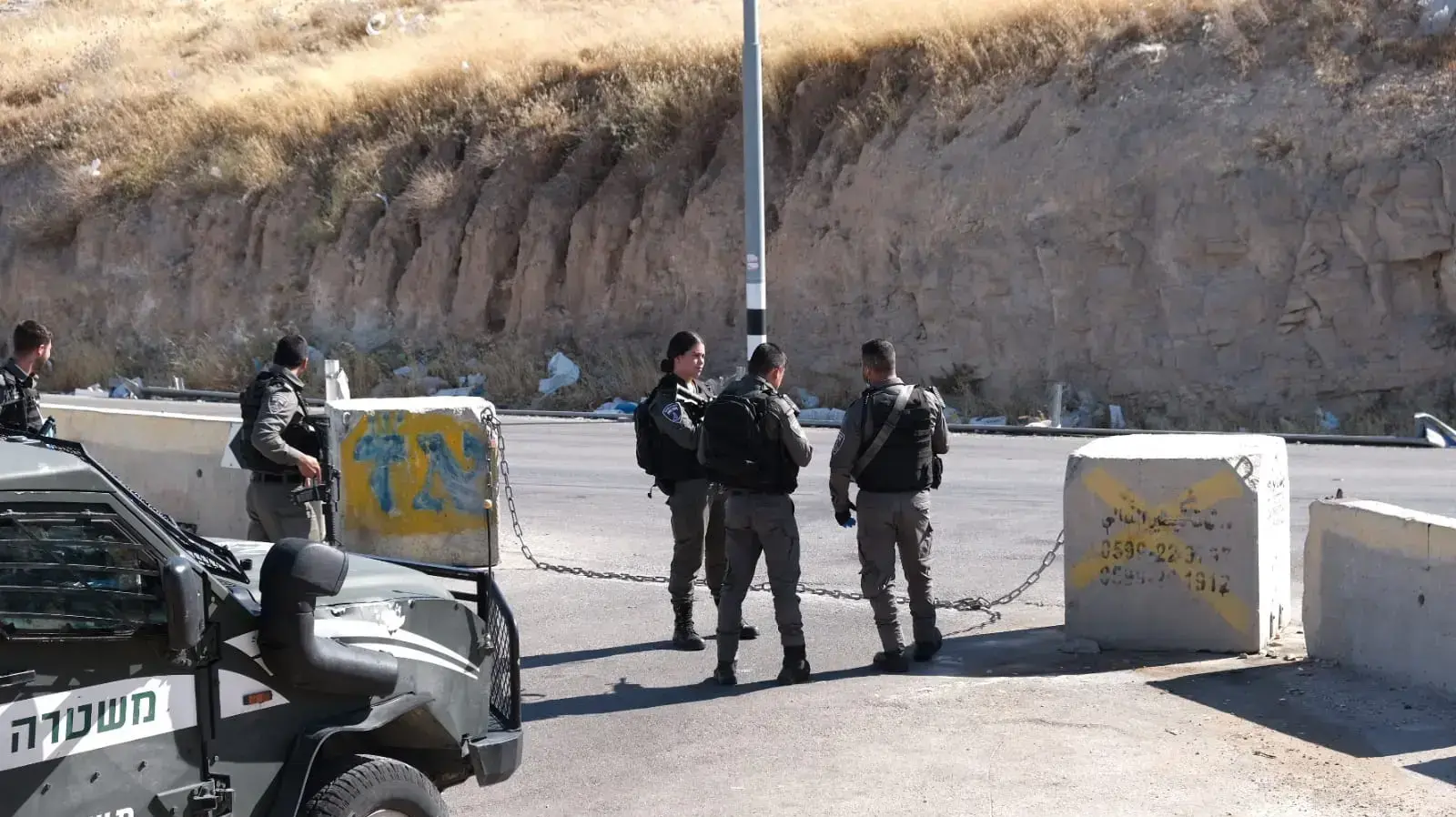 כוחות הביטחון בסמוך לזירת הדריסה בכניסה ליישוב קידר 23 במאי 2020 כוחות הביטחון בסמוך לזירת הדריסה בכניסה ליישוב קידר 23 במאי 2020