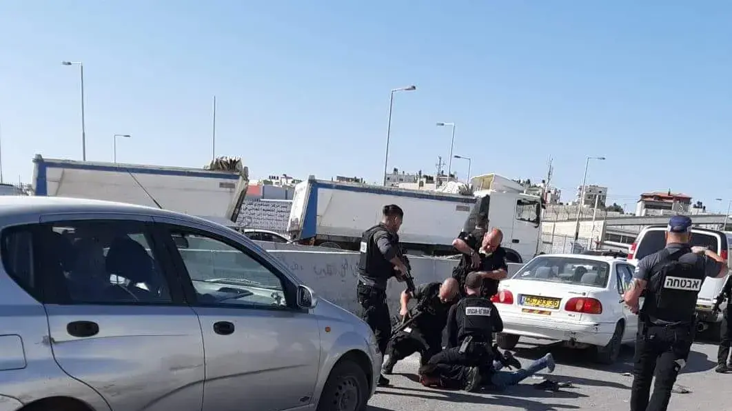זירת ניסיון הפיגוע במחסום קלנדיה בירושלים, 27 ביוני 2020