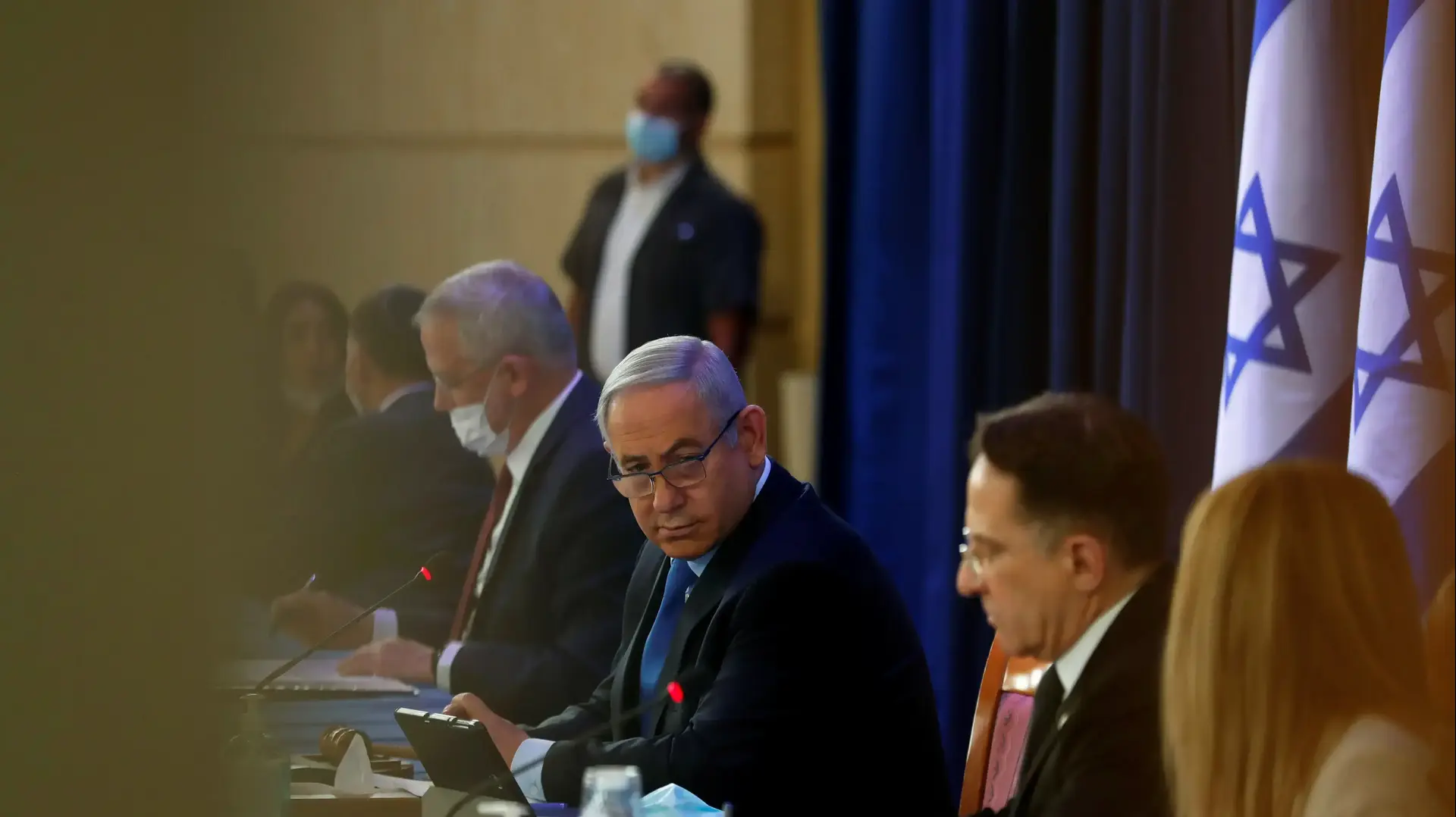 ראש הממשלה בנימין נתניהו בישיבת הממשלה 28 ביוני 2020 ראש הממשלה בנימין נתניהו בישיבת הממשלה 28 ביוני 2020