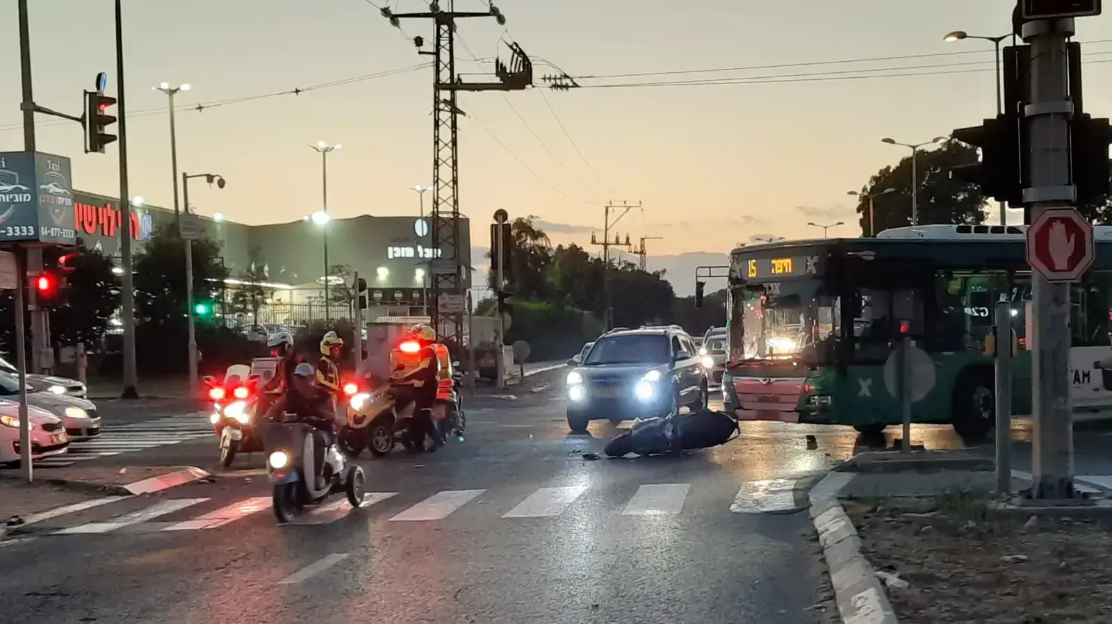 תאונת דרכים בצומת קריית חיים, 29 ביוני 2020 תאונת דרכים בצומת קריית חיים, 29 ביוני 2020