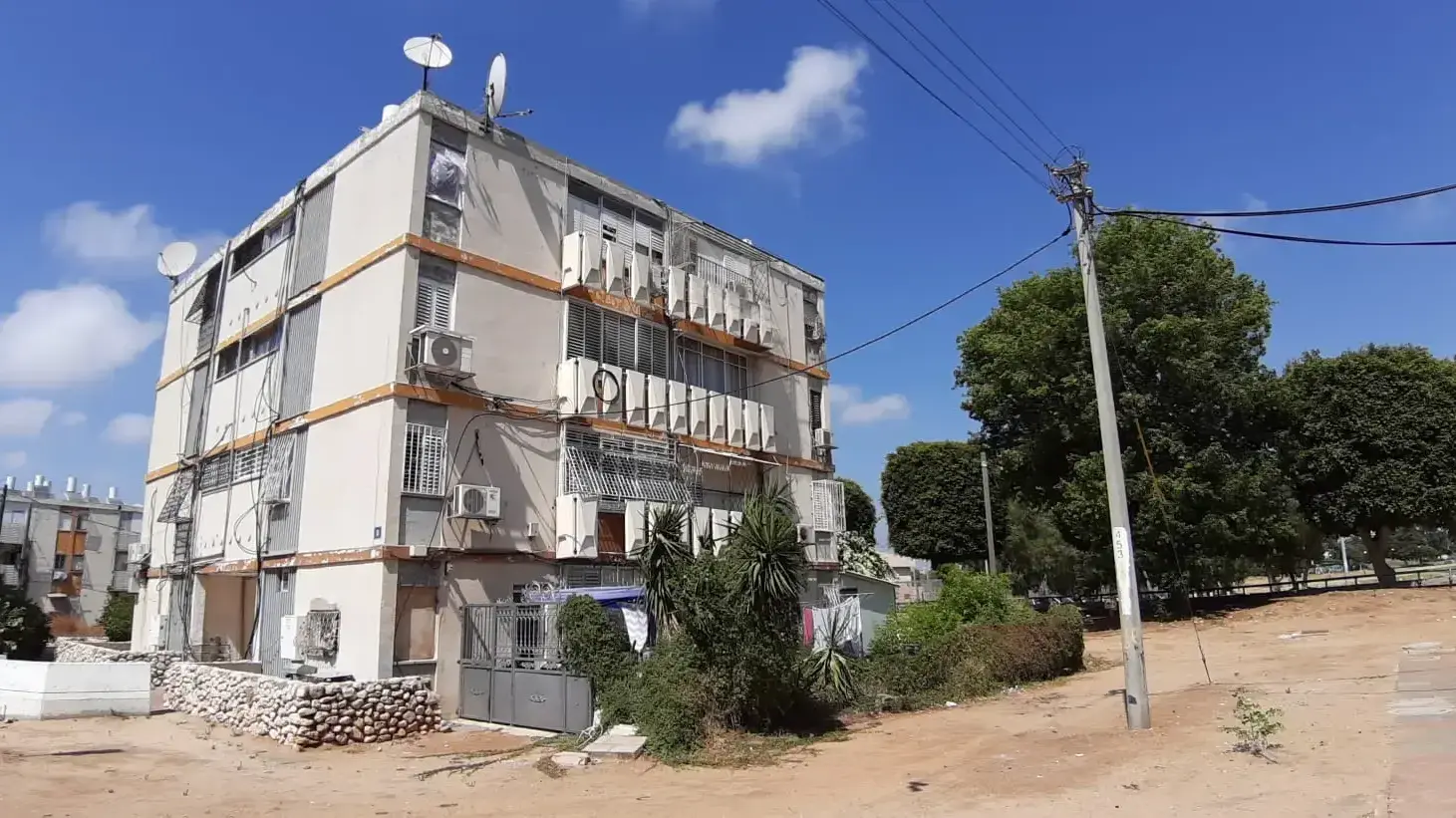 הבניין בו נרצחה קלרה רבין,אשדוד, 30 ביוני 2020 הבניין בו נרצחה קלרה רבין,אשדוד, 30 ביוני 2020