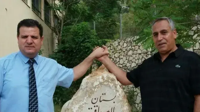 מוופק זבידאת ואיימן עודה בחנוכת גן הידידות מוופק זבידאת ואיימן עודה בחנוכת גן הידידות