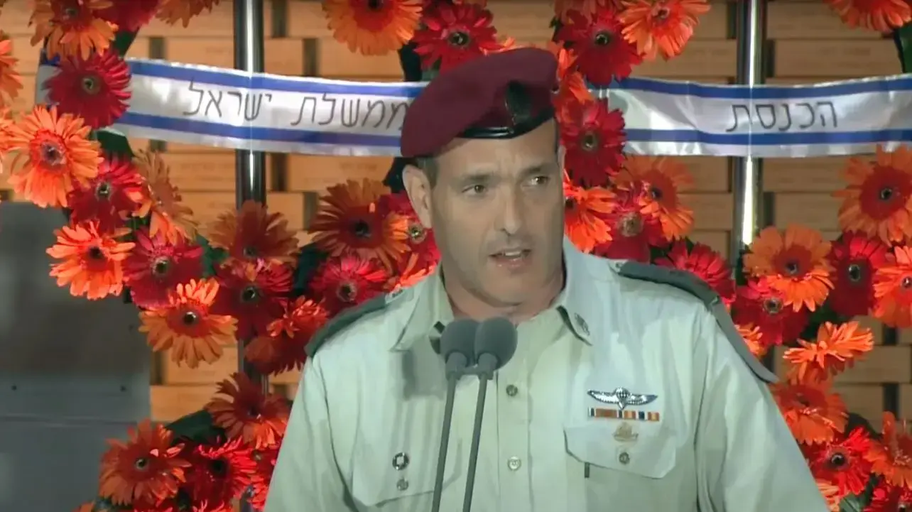 שי אברמסון, במהלך טקס האזכרה לחללי צוק איתן בהר הרצל, ירושלים 2 ביולי 2020 