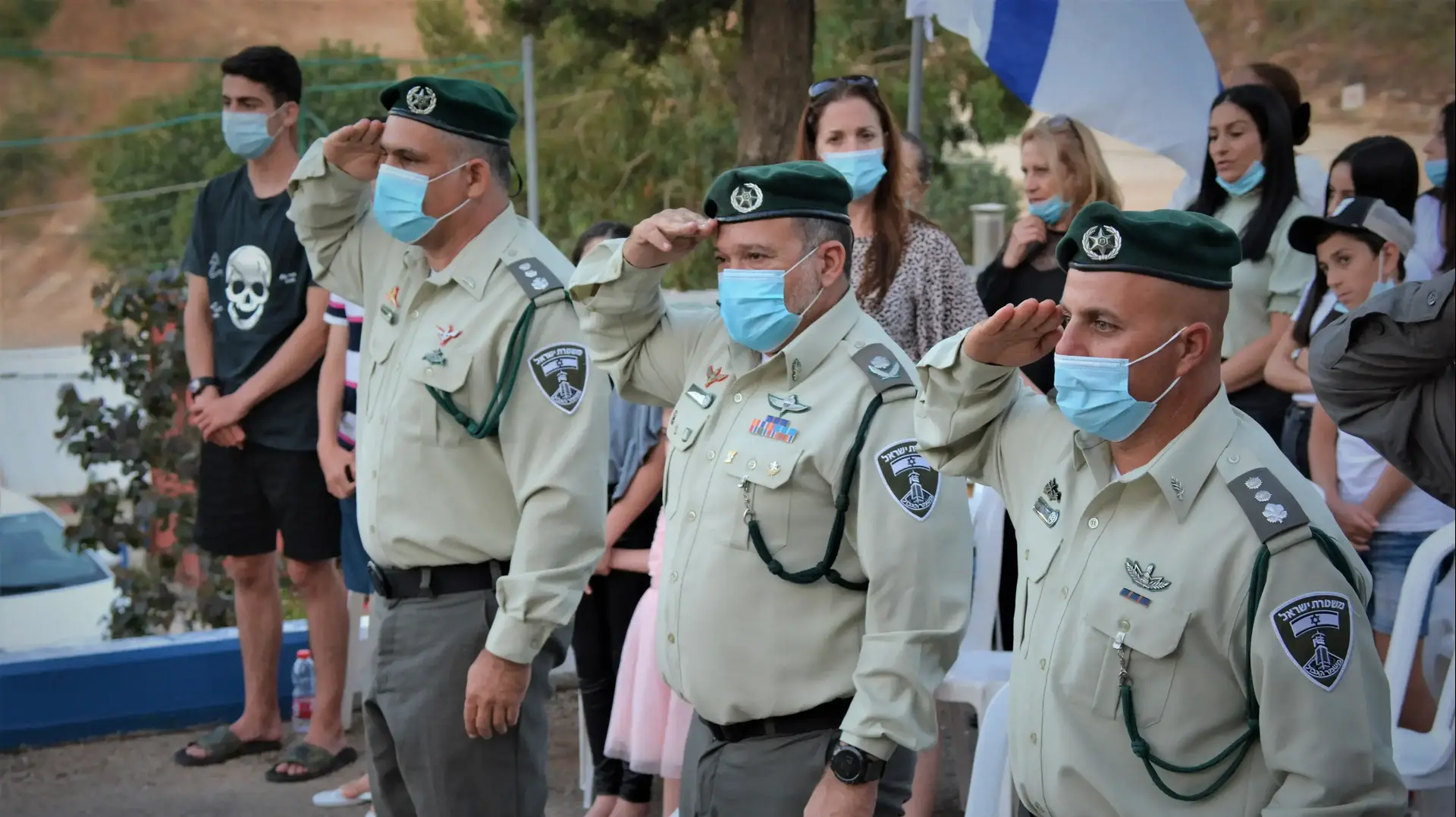 מפקד מג"ב יעקב שבתאי (במרכז) בטקס החלפת מפקד החטיבה הטקטית של משמר הגבול, 29 ביוני 2020 מפקד מג"ב יעקב שבתאי (במרכז) בטקס החלפת מפקד החטיבה הטקטית של משמר הגבול, 29 ביוני 2020